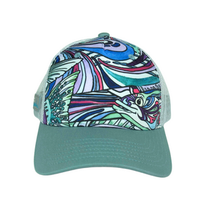 Salty Striper Abstract Trucker Hat