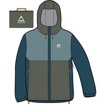 Rainstorm Recycled Waterproof Jacket - Tidal Blue/Arctic/Dusty Olive