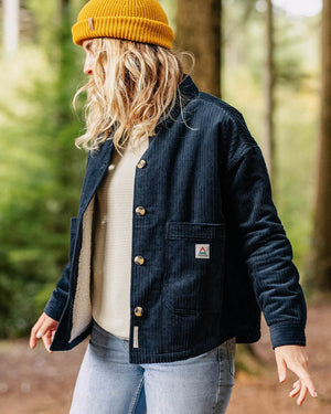 Flint Corduroy Shirt Jacket - Deep Navy