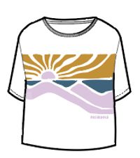 Sunsets Organic Cotton T-Shirt - Marshmallow