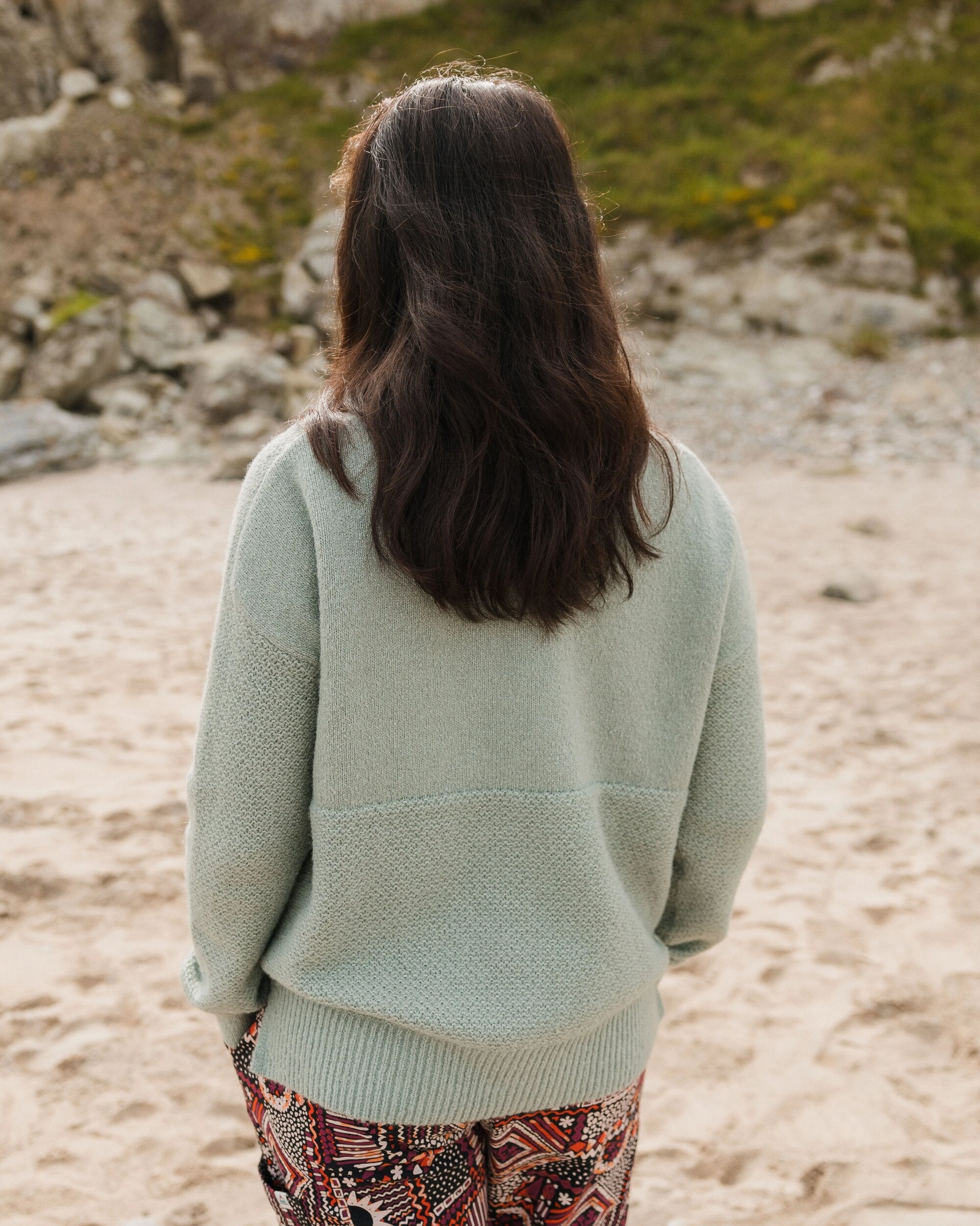 Cove Recycled Knitted Sweater - Pistachio