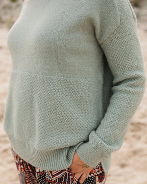 Cove Recycled Knitted Sweater - Pistachio