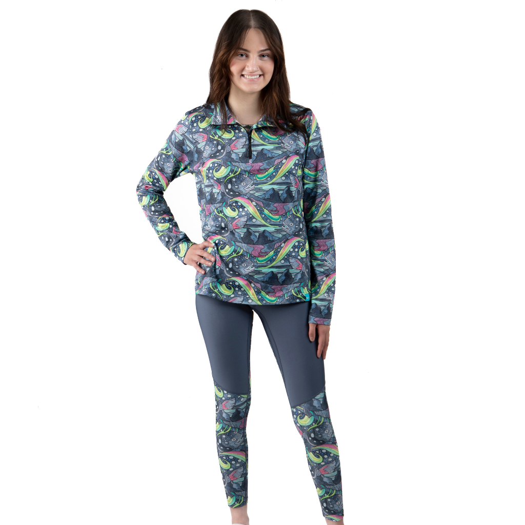 HaliBorealis Thermal 1/4 Zip Top