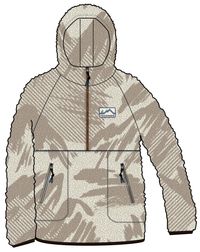 Maine 2.0 Half Zip Recycled Sherpa Fleece - Abstract Mountain Birch