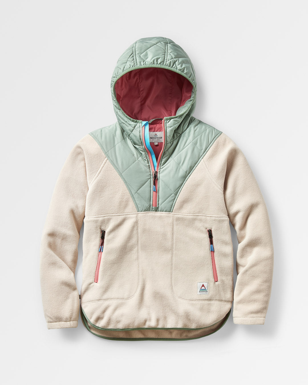 Juana Recycled Polar Hooded Fleece - Oatmeal