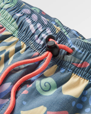 Way Out All Purpose Shorts - Abstract Seaweed Tidal Blue