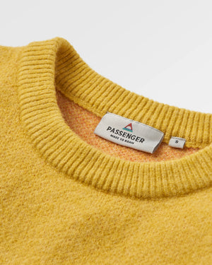 Vista Recycled Knitted Sweater - Amber Gold