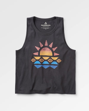 Sunray Recycled Cotton Tank Top - Black