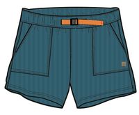 Del Sur Cord Short - Stone Blue