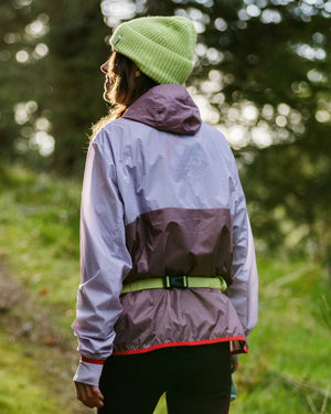 Viento Recycled Windshell Pullover - Lilac Mist/Grape