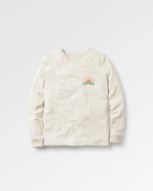 Breathe Recycled Cotton Long Sleeve T-Shirt - Milky Marl