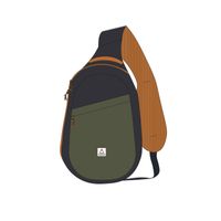 Boondocker Recycled Sling 8L - True Black/ Khaki Green