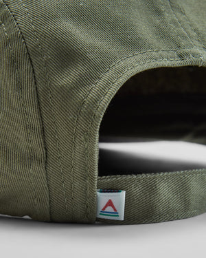 Waves & Trees Recycled 5 Panel Hat - Dusty Olive