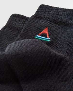 Organic Trainer Socks - Black