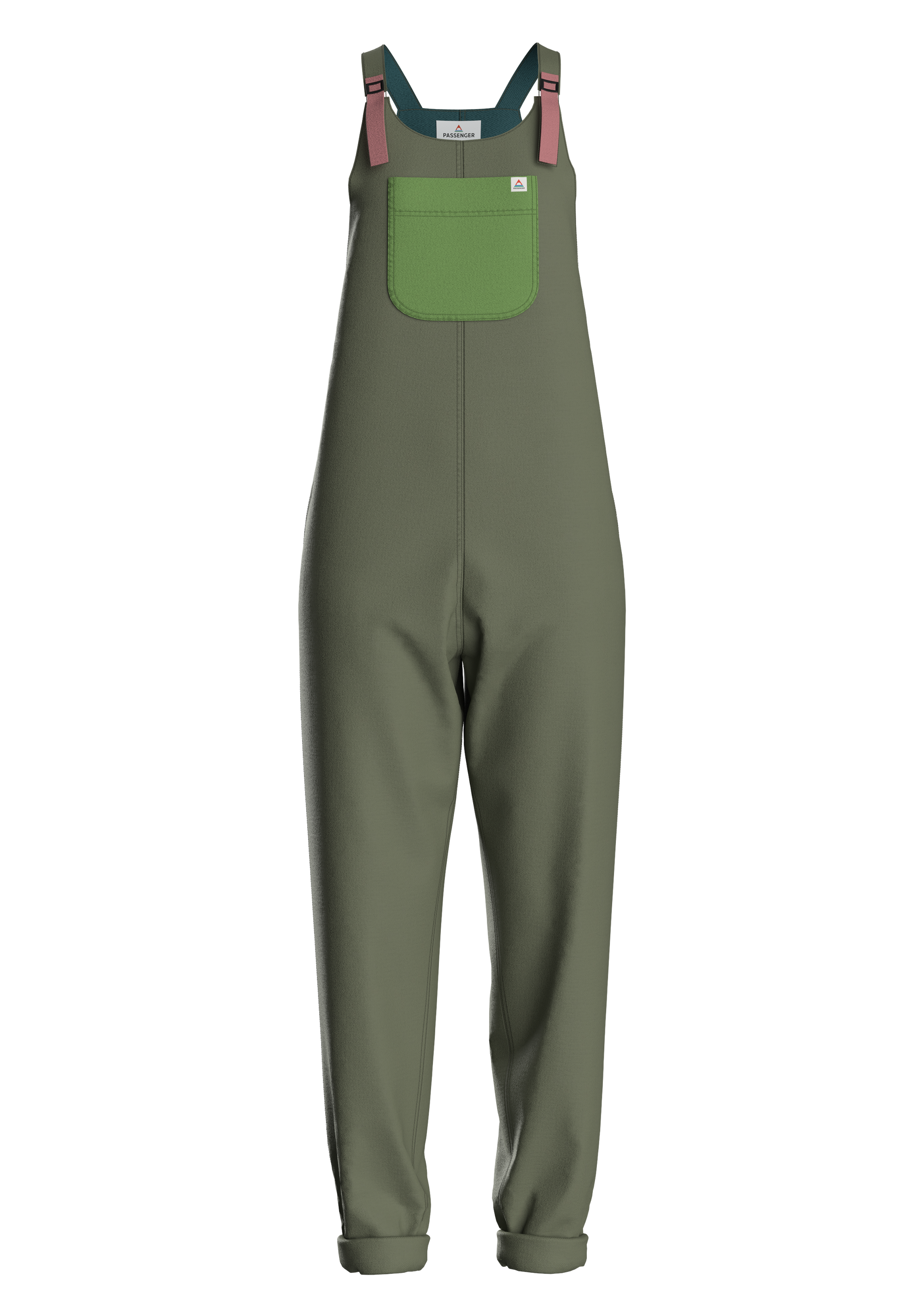 Ace Recycled Polar Fleece Overalls - Dusty Olive