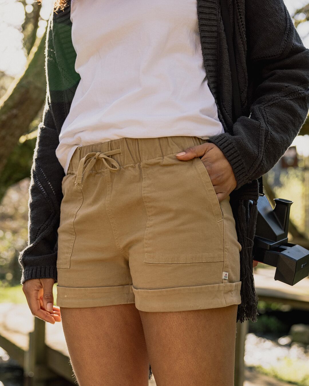 Carriso Organic Cotton Shorts - Biscuit