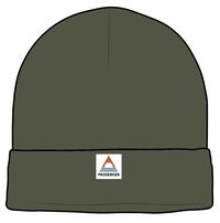 Core Recycled Acrylic High-Top Beanie - Khaki Green