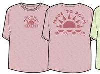 Sunburst Organic T-Shirt - Soft Shell Pink