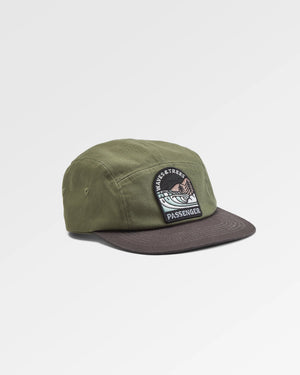 Waves & Trees Recycled 5 Panel Hat - Dusty Olive