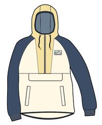 Alexander Recycled Polar Hooded Fleece - Egret