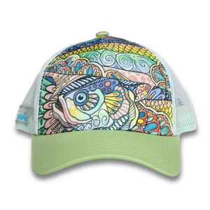 Tropical Tarpon Abstract Trucker Hat