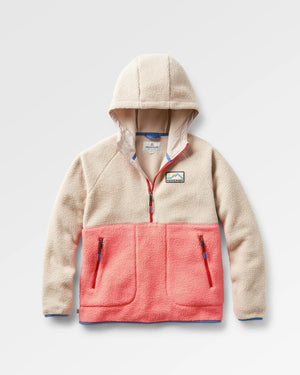 Maine 2.0 Half Zip Recycled Sherpa Fleece - Shell Pink