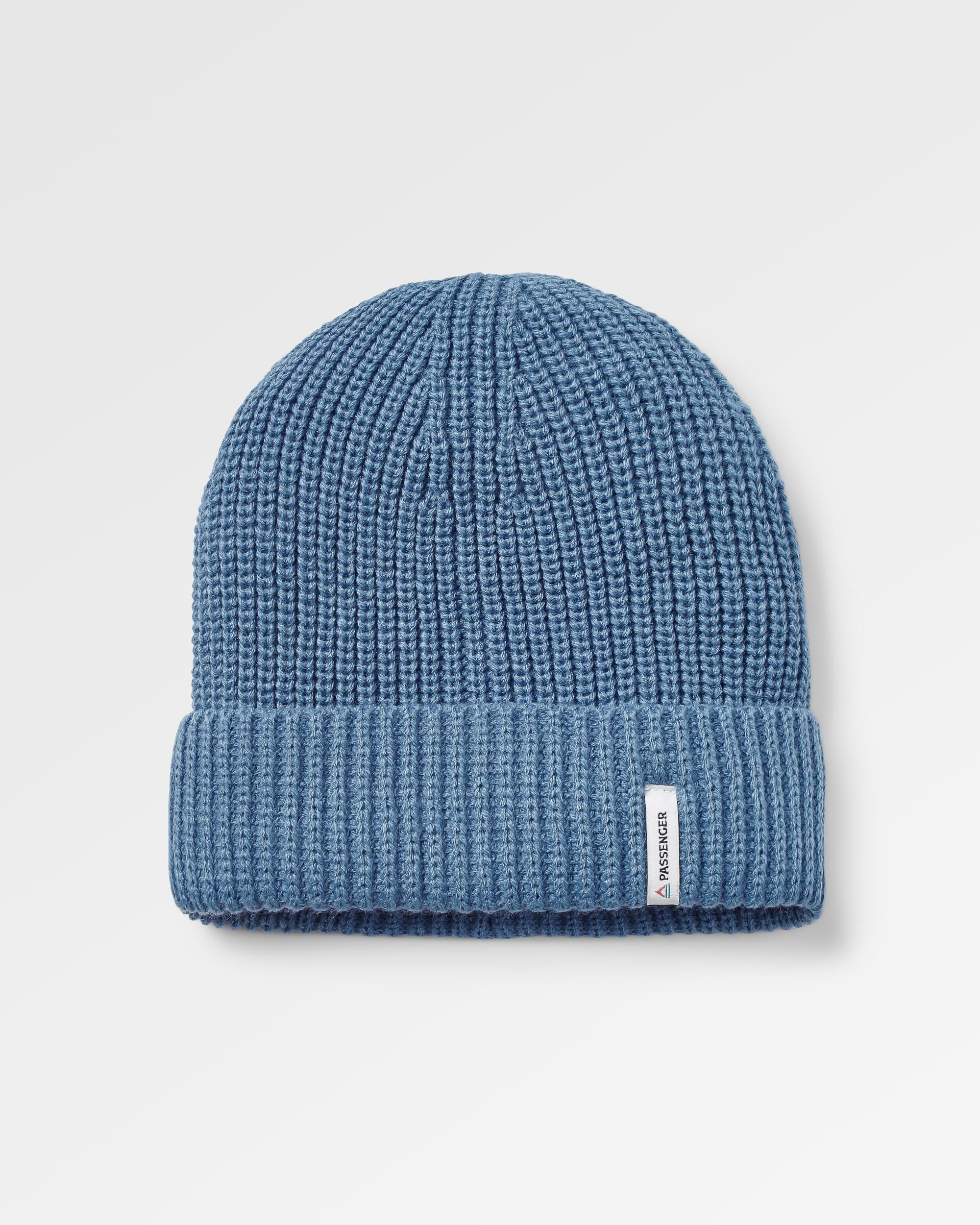 Compass Recycled Beanie - Moonlight Blue