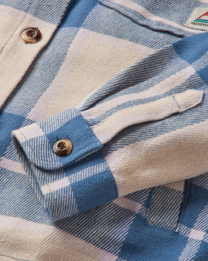 Stella Organic Cotton Long Sleeve Shirt - Provincial Blue Check