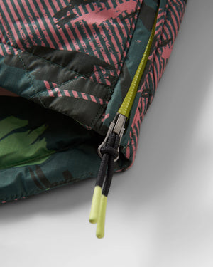 Ocean Recycled Insulated Half Zip Jacket - Abstract Mountain Fir Tree