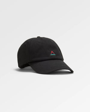 Classic Recycled Cotton 6 Panel Hat - Black