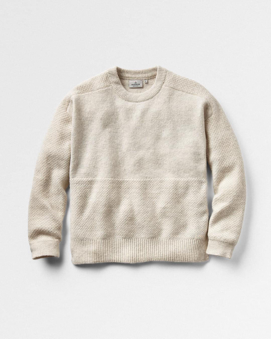 Cove Recycled Knitted Sweater - Off White