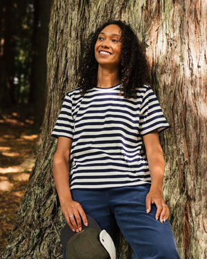 Panorama Organic Cotton T-Shirt - Deep Navy