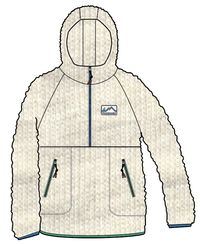 Maine 2.0 Half Zip Recycled Sherpa Fleece - Oatmeal