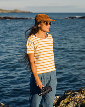 Skye Stripe T-Shirt - Honey