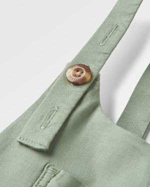 Meadows Organic Cotton Overalls - Pistachio