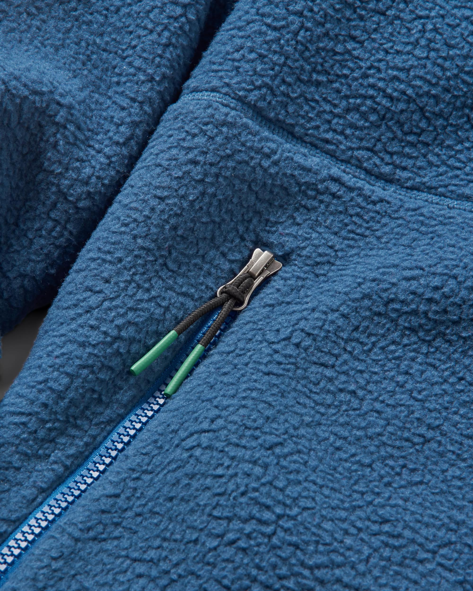 North Coast 2.0 Full Zip Recycled Sherpa Fleece - Dark Denim