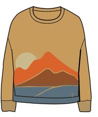 Vista Recycled Knitted Sweater - Amber Gold