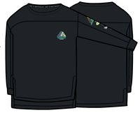 Sorrento Recycled Active Long Sleeve T-Shirt - Black