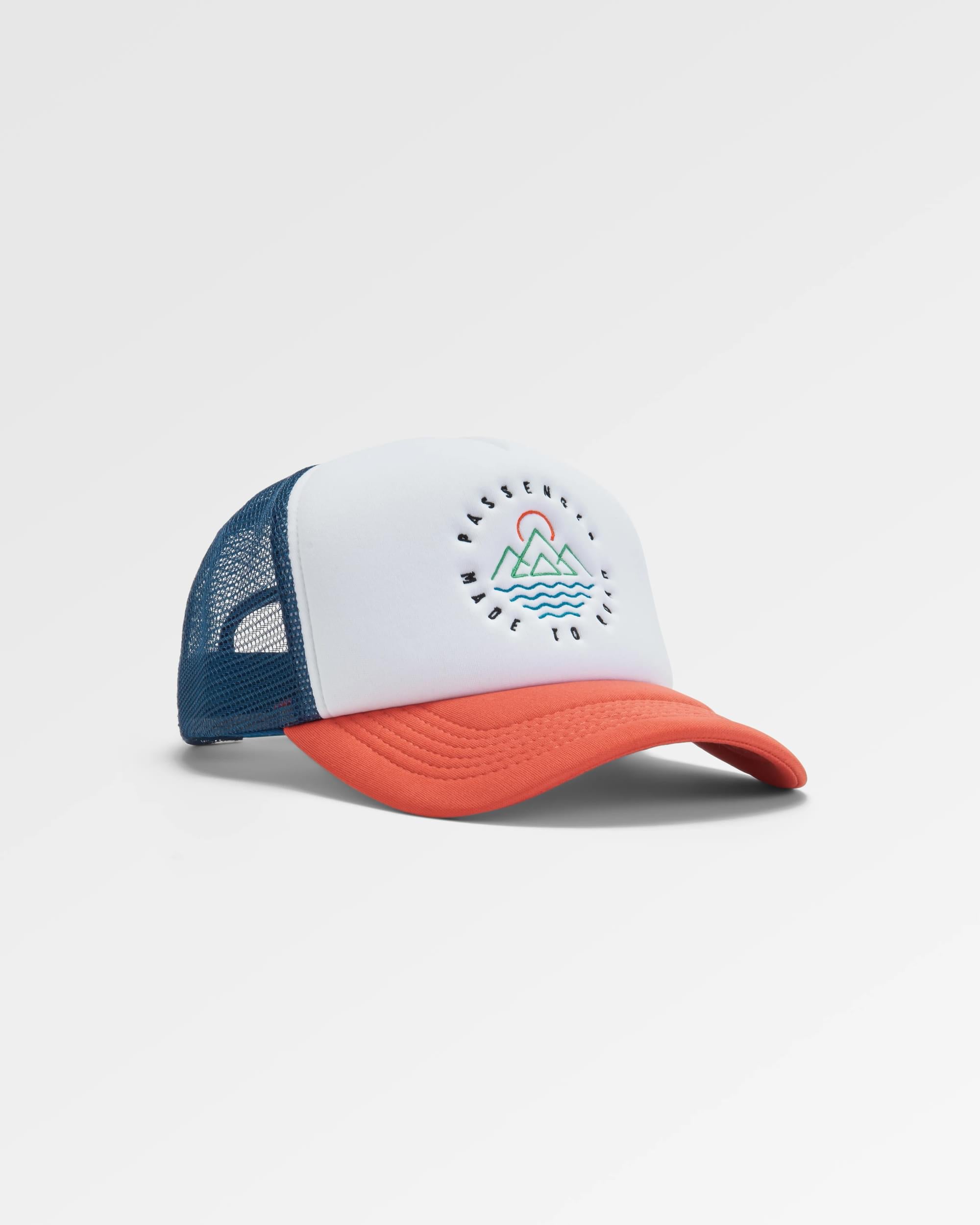 Escapism Trucker Hat - Moonlight Blue/Red Spice