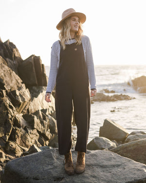 Lazy Day Overalls - Faded Black